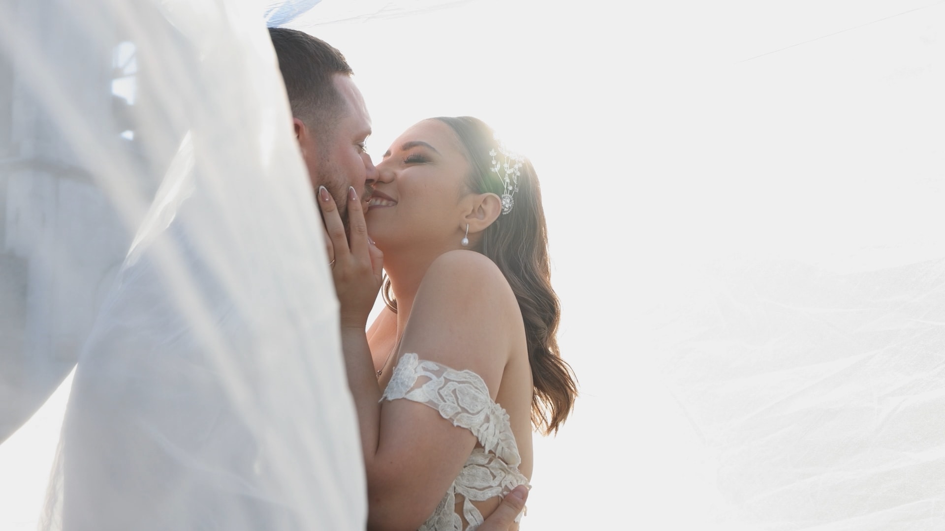 Bride and groom first dance wedding reception